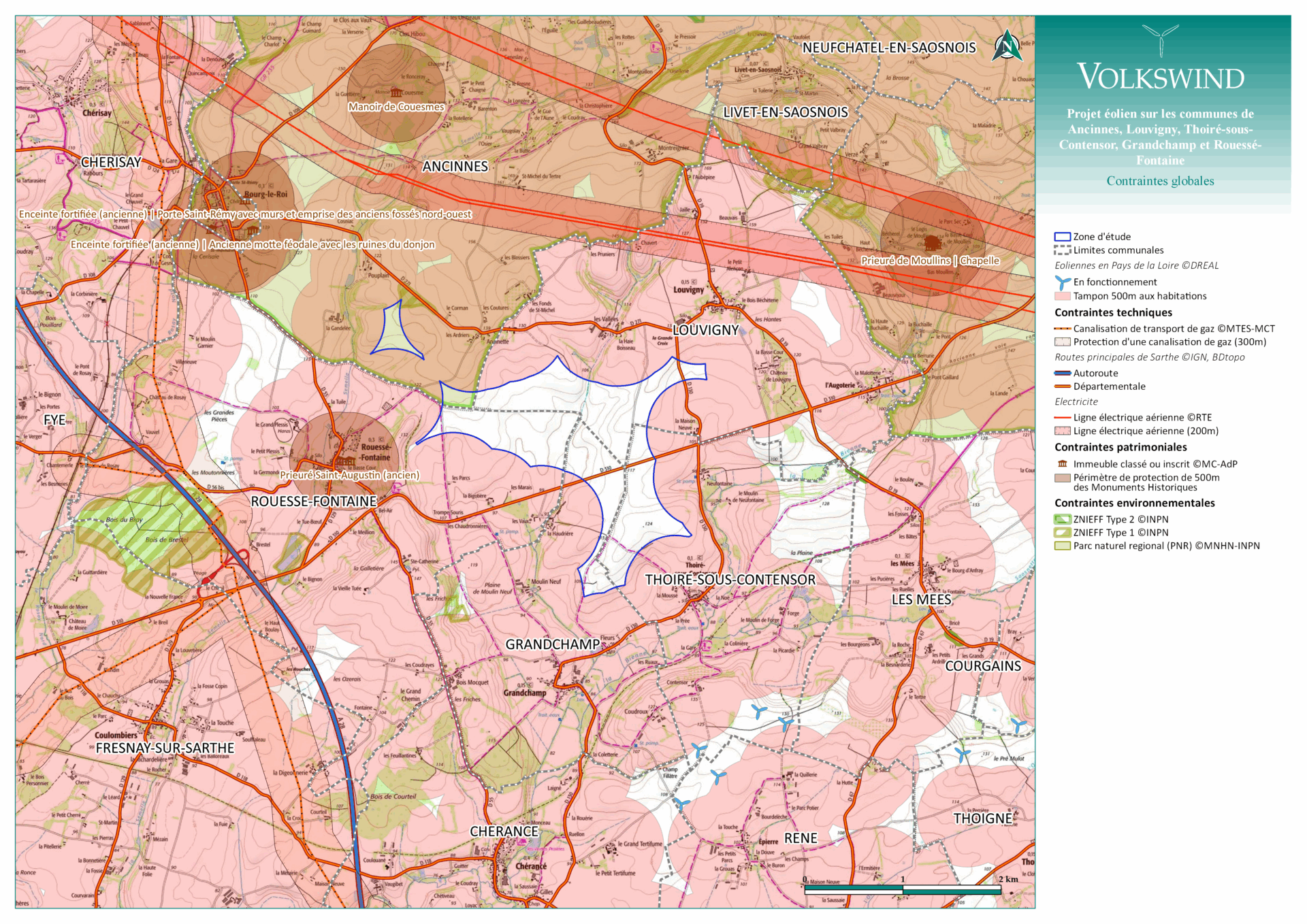 carte des contraintes